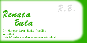 renata bula business card